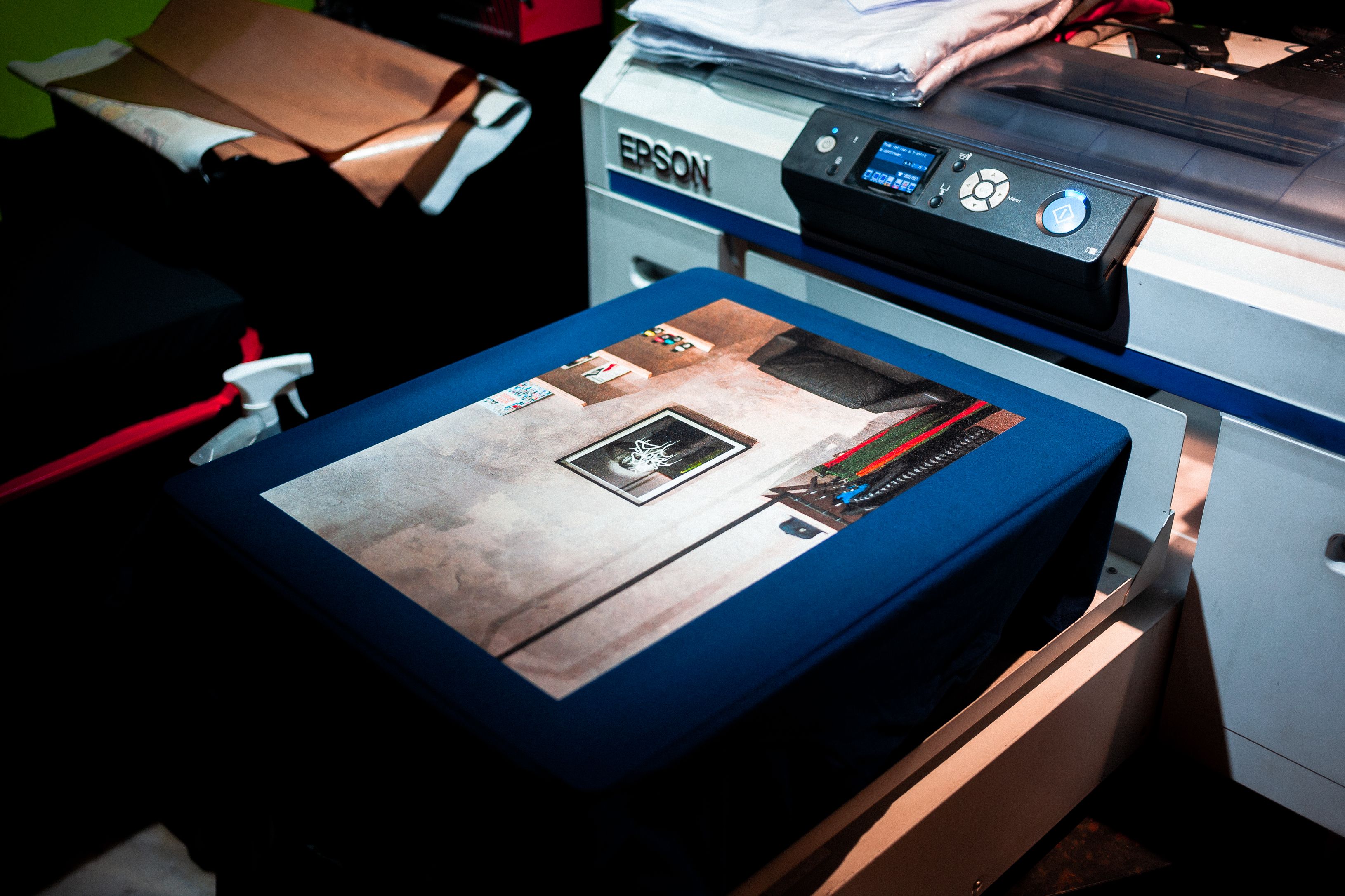 Direct-to-film printing setup